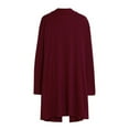 thumbnail image 4 of Ziloco Cardigan Cardigan For Women Lightweight Fashion Women Long Sleeve Solid Cardigan Fall Casual Coat Blouse Top,Red,XXL, 4 of 5
