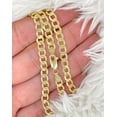 thumbnail image 3 of Solid 10K Gold Curb Chain 5mm, Man Gold Chain, Real Gold Gents Chain, 5mm Gold Curb Chain, 3 of 3