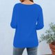 thumbnail image 5 of Camiseta de Manga 3/4 Impresa de Moda Casual de Ajuste Suelto de la Mujer de Verano Cómoda Primavera Y Verano, 5 of 6