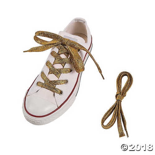 gold shoelaces walmart