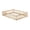 Queen + Natural + Rubber Wood, variant on Queen Size Floor Bed with Fence,Door,Rubber Wood Floor Bed with Safety Guardrails,White