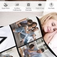thumbnail image 5 of Custom Blanket with Photo and Text Memorial Gift for Lover, Couple,10 Photos Collage Blanket with Pictures Customized for Wife, Husband, Personalized Throw Blanket for Anniversary A Blankets, 5 of 5