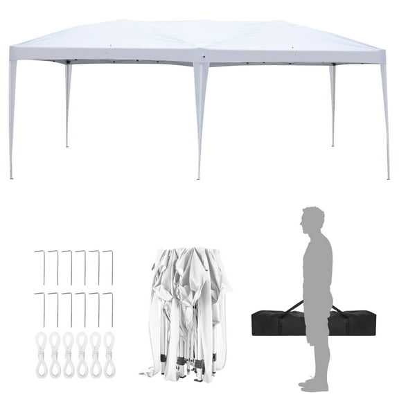 Zimtown 10' x 20' Pop Up Canopy Tent Instant Waterproof Folding Tent with Carry Bag