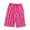 Hot Pink, variant on Asxite Plus Size Womens Pajamas Pants Loose High Waist Soft Knit Solid Pocket Cropped Sleepwear