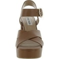 thumbnail image 2 of Steve Madden Womens Elkin Leather Slingback Platform Sandals, 2 of 2