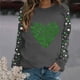 thumbnail image 1 of TaTaai St Patricks Day Sweatshirt Women Shamrock Long Sleeve Shirt Irish Festival Holiday Crewneck Causal Top Gift, 1 of 5