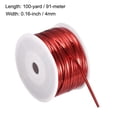 thumbnail image 2 of Uxcell Foil Twist Ties 100 Yard Plastic Closure Tie for Tying Bread, Candy,Cookies Red, 2 of 5