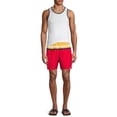 thumbnail image 2 of Laguna Vintage Men's Striped Colorblock Swim Trunks, 2 of 5
