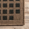 thumbnail image 4 of nuLOOM Gigi Striped Border Indoor/Outdoor Brown 5' x 8' Modern Area Rug, 4 of 4