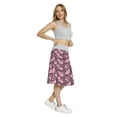 thumbnail image 4 of Women's Vintage Cherry Tree Blossom Art A-line Printed Skirt Casual Wear, 2XL, Eggplant Rose Magenta, by Ambesonne, 4 of 6