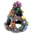 thumbnail image 5 of Decoraciones para acuarios, adornos de Coral, roca de resina, cueva de montaña, casa de peces Betta para descanso del sueño Betta, raza de juego oculta, 5 of 5