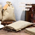 thumbnail image 4 of Bolsas de regalo de arpillera Windyun, 30 unidades, lino, 20 x 30 cm, 4 of 7