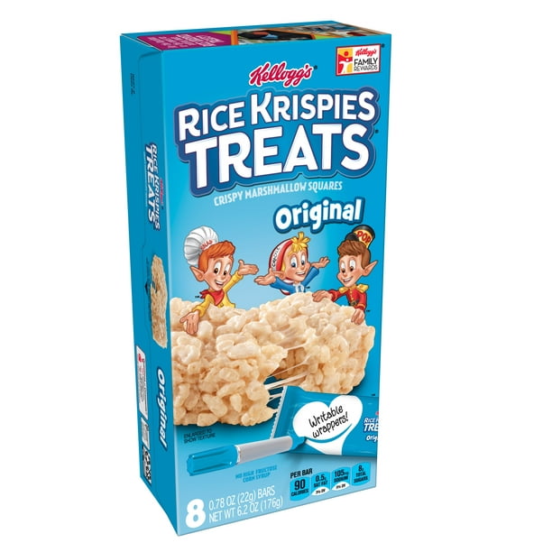 Kellogg's Rice Krispies Treats Original - 8 CT - Walmart.com - Walmart.com
