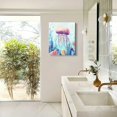 thumbnail image 4 of GooTPa Watercolor Jellyfish Canvas Wall Art, Canvas Prints Wall Art for Living Room Bathroom Bedroom Office, Art Print Painting for Home Decorations - 12x16in, 4 of 5
