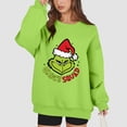 thumbnail image 5 of Long Sleeve Funny Cute Xmas Crewneck Pullover Women Christmas Sweat Shirt 7-Green M 1, 5 of 5