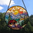 thumbnail image 2 of Parents Christmas Gift - Archangel Michael Christmas Stained Glass Hanging Ornament - Sparkling Holiday Tree Decoration, Xmas Gift for Friends & Family, 2025 Keepsake, 2 of 3