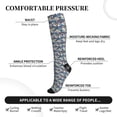 thumbnail image 3 of Lsque Tropical Sloth Pattern Sport Compression Socks for Men & Women 15-20 mmHg Knee High Nurse Pregnant Running Medical and Travel Athletic, 3 of 6