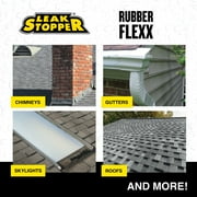 Black Jack Leak Stopper Rubber Flexx, 15 oz Waterproof Flexible Industrial Sealant, Black, 1 Piece