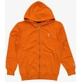 thumbnail image 2 of Carrots By Anwar Carrots Men's Wordmark Embroidered Full Zip Hoodie Sweatshirt (Small, Orange), 2 of 3