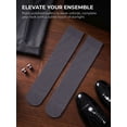 thumbnail image 5 of Gustave 2 Pairs Thin Dress Socks for Men Over the Calf Glitter Silk Sheer Socks Soft Breathable Formal Business Work Nylon Socks, 5 of 7