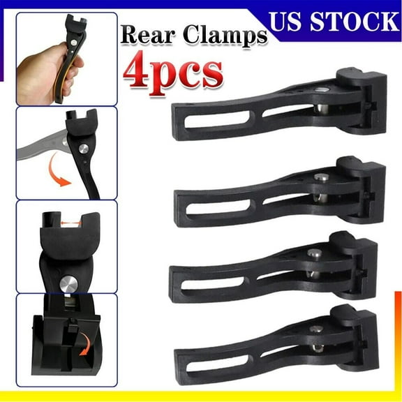 4PCS Replacement Parts fit Hard/Soft Folding Tonneau Cover Rear Clamps Universal