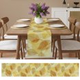 thumbnail image 5 of Yellow Leaves Table Runner 90 Inches Long,Botanical Fall Foliage Farmhouse Retro Plants Cotton Linen Table Runners Dresser Scarves,Fabric Tabletop Scarf Furniture Cover for Home Dinner Party 13"x90", 5 of 8