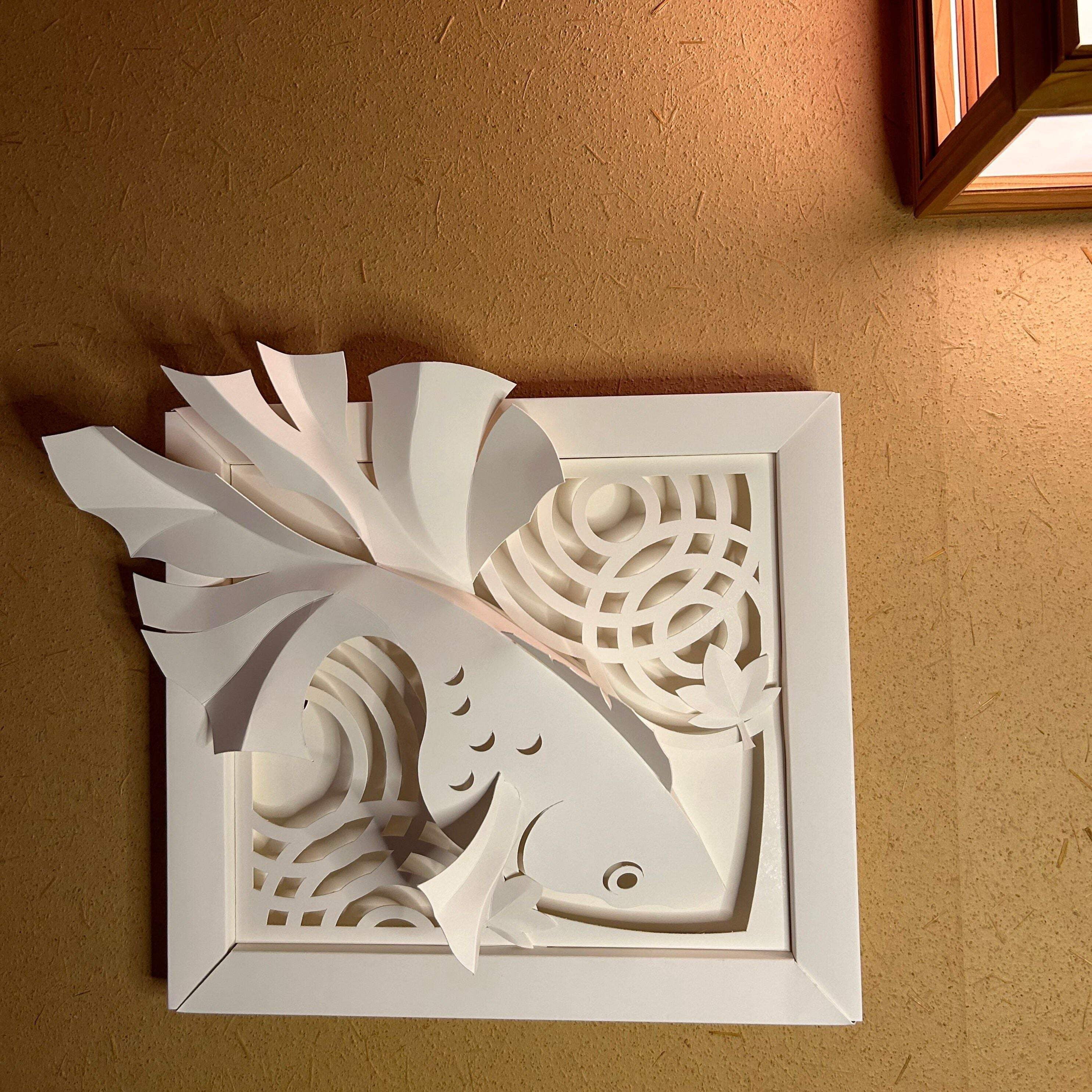 Kagurazaka Craft Goldfish Original Paper Craft Traditional Design Japan