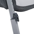 thumbnail image 4 of Simmons Kids Dream Bedside Baby Bassinet Sleeper with Breathable Mesh and Adjustable Heights - Lightweight Portable Crib, Grey, 4 of 11