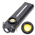 thumbnail image 1 of Luz de trabajo multifuncional, linterna de luz de inspección recargable con martillo cortador de gancho magnético con luz indicadora roja y azul para camping/reparación/emergencia [Clase de eficiencia Afortunado Sencillez, 1 of 6
