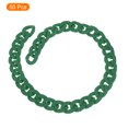 thumbnail image 3 of Unique Bargains 50Pack Acrylic Linking Chain Rings, 23mm Plastic C-Clips for DIY, Green, 3 of 7