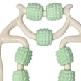 thumbnail image 2 of Masajeador De Abrazadera De Pierna Anular Longitud ajustable del eje de la espuma de la aptitud de nueve ruedas para las piernas del brazo del cuello (verde), 2 of 5