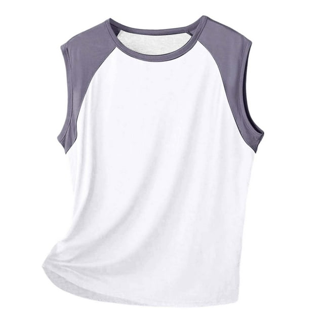 Men's Spring/Summer Color Blocking Sleeveless Vest - Lightweight Mesh, Wide Shoulder, Sporty Fit - Ideal for Layering or Active Wear