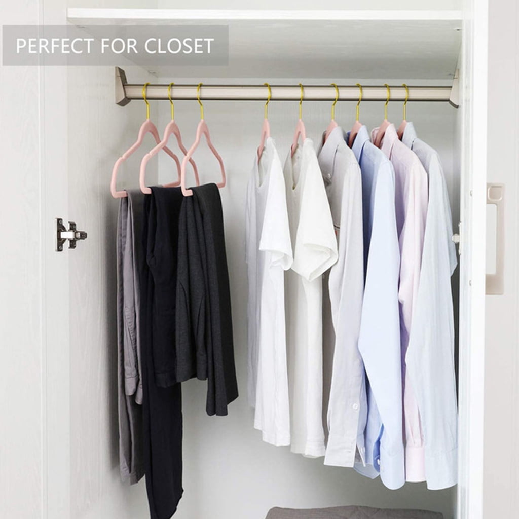 Osdhezcn 20 Pcs Non-slip Clothes Hanger Clothes Rack Coat Suit Shirt Pants Hanger Clothing Storage Hanging Rack