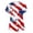 Red(American Flag Stars), variant on Iaqnaocc Patriotic Scrub Tops Women 4th of July American Flag Stars Nursing Uniform Stretchy V Neck Scrub Shirt Independence Day Short Sleeve Medical Freedom Workwear with Pockets White L