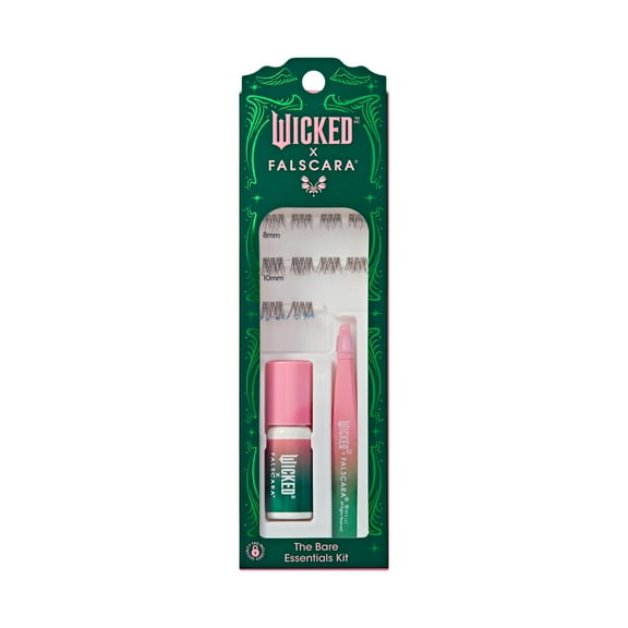 KISS Falscara WICKED x FALSCARA, Lash Extension Kit, Shimmering Shine, 8mm-10mm, 10 Lash Clusters
