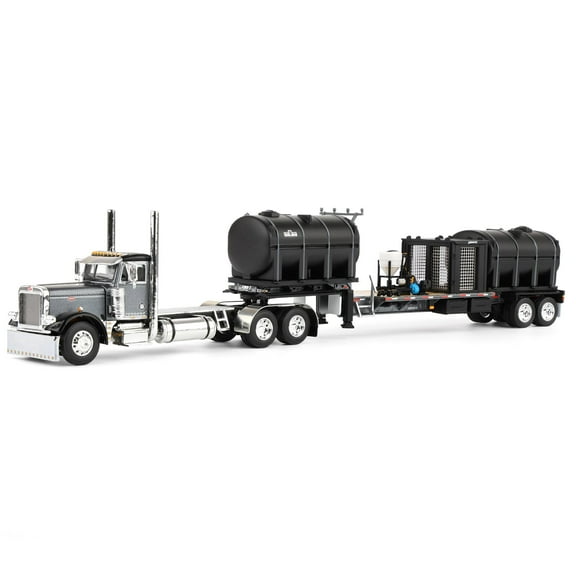 1/64 Peterbilt 379 Day Cab Tandem Axle Semi with DEMCO 42" Liquid Fertilizer Tender Trailer