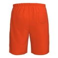 thumbnail image 6 of Wukai Orange Print Beach Trunks with Compression Liner Swimsuit Quick Dry Beach Sports Shorts with Pocket-Small, 6 of 8