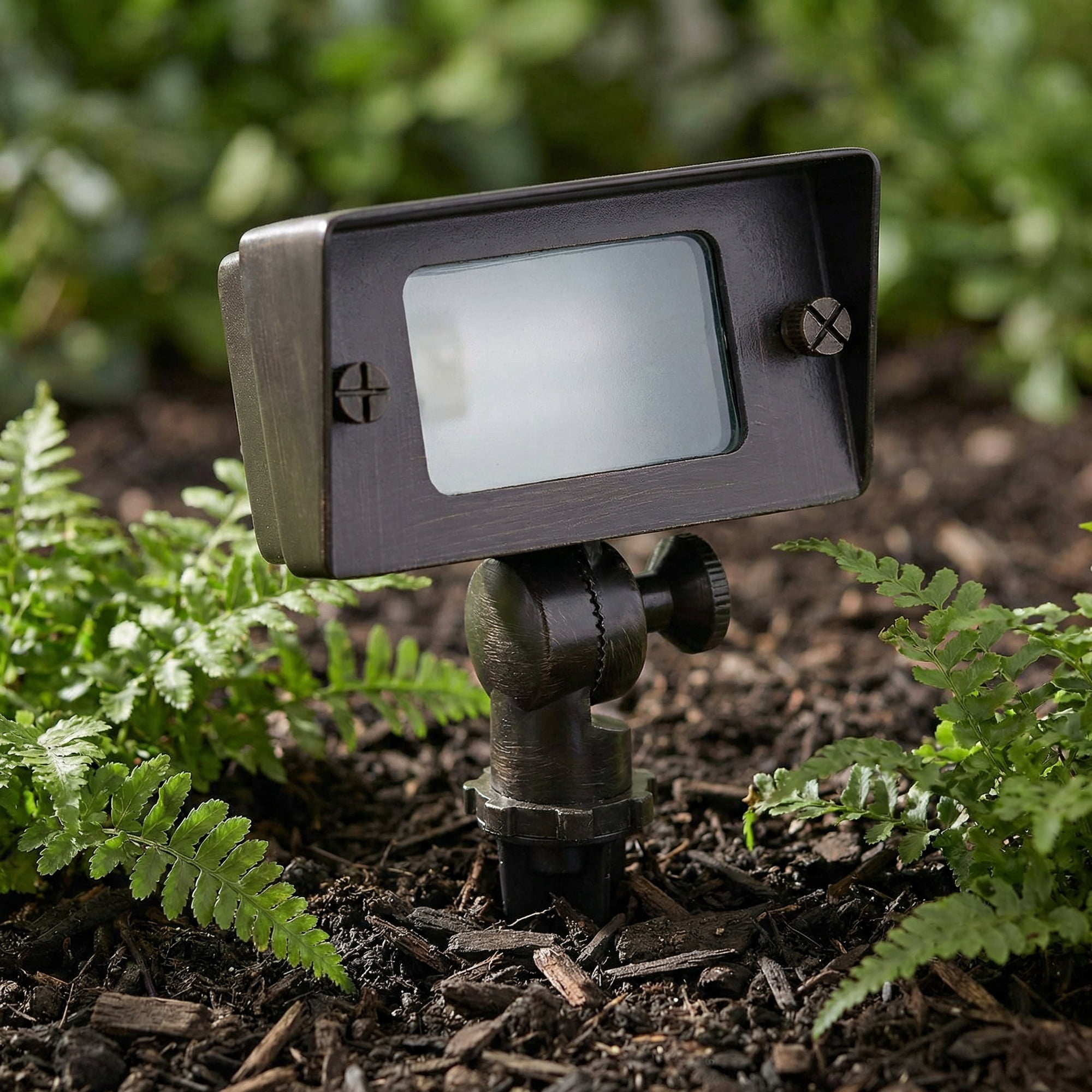 LNC 3.5W LED Flood Light, Bronze Finish, Waterproof for Driveway and Outdoor Security