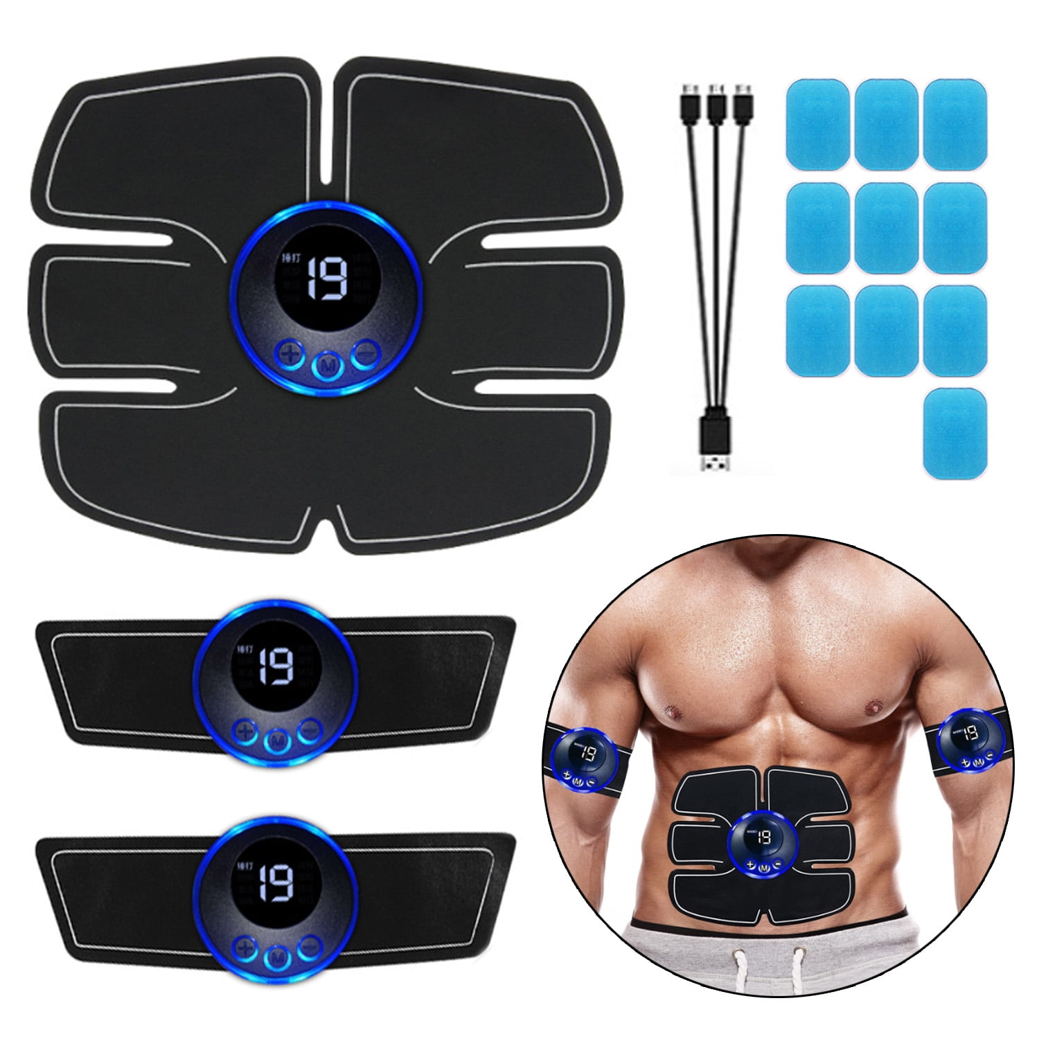 Electric Muscle Stimulator Exerciser Machine from WODFitters - $49.95 USD -  Buy Now