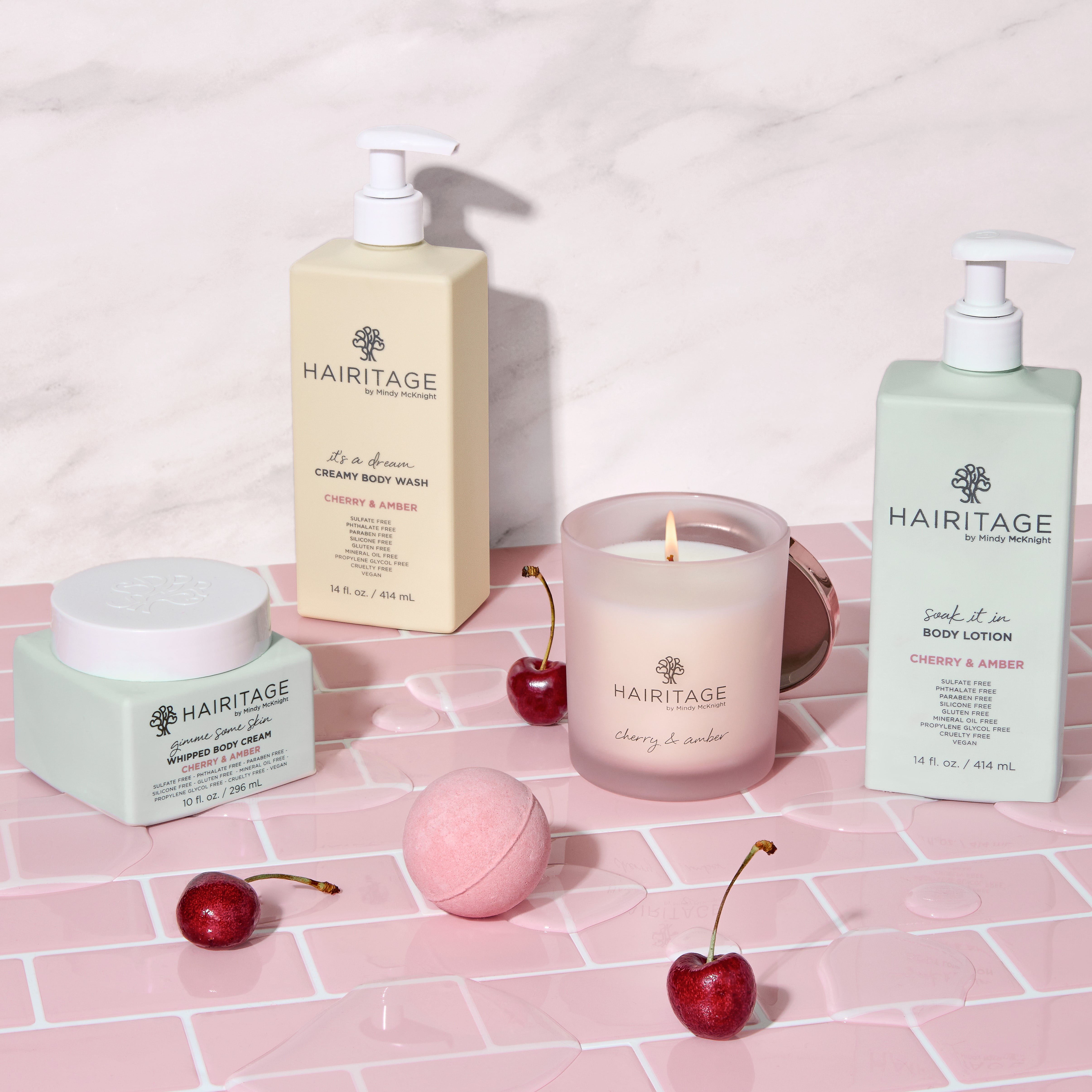 Hairitage Soak it in Cherry & Amber Scented Body Lotion, All Hairitage Soak it in Cherry & Amber Scented Body Lotion, All