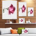 thumbnail image 3 of Beautiful Rose Watercolor Drawing - Floral Canvas Art Print, 3 of 4