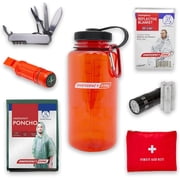Survival Bottle Kit | Compact Emergency Supplies Kit for Camping Essentials, Office Space, Emergency Car Kit, Hiking & Earthquake Kit - Stay Prepared Anywhere