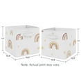 thumbnail image 2 of Sweet Jojo Designs Boho Rainbow Pink Yellow and Tan Fabric Storage Bins 2 Piece Set, 2 of 4