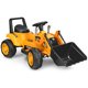 thumbnail image 1 of Costway Los niños montan en excavadora excavadora 6 V tractor con batería con cubo de excavación amarillo, 1 of 3