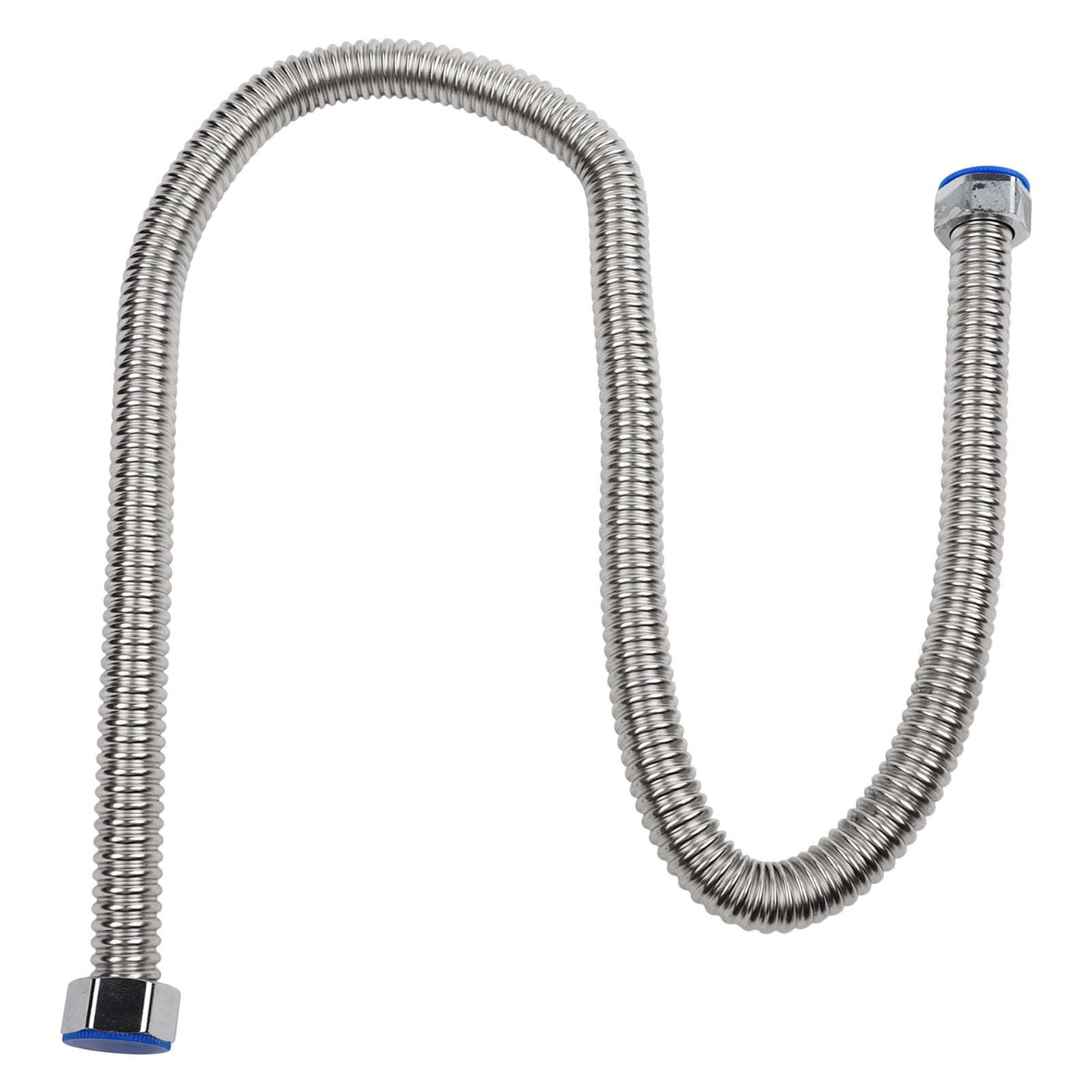yaaqii 2pc 3/4 inch 1 m Flexible Stainless Steel Corrugated Water Heat Connector Hose