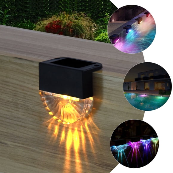 RUNROTOO 2Set LED Lights Outdoor Waterproof Stairway Decorative Light Assorted Color for Stairs