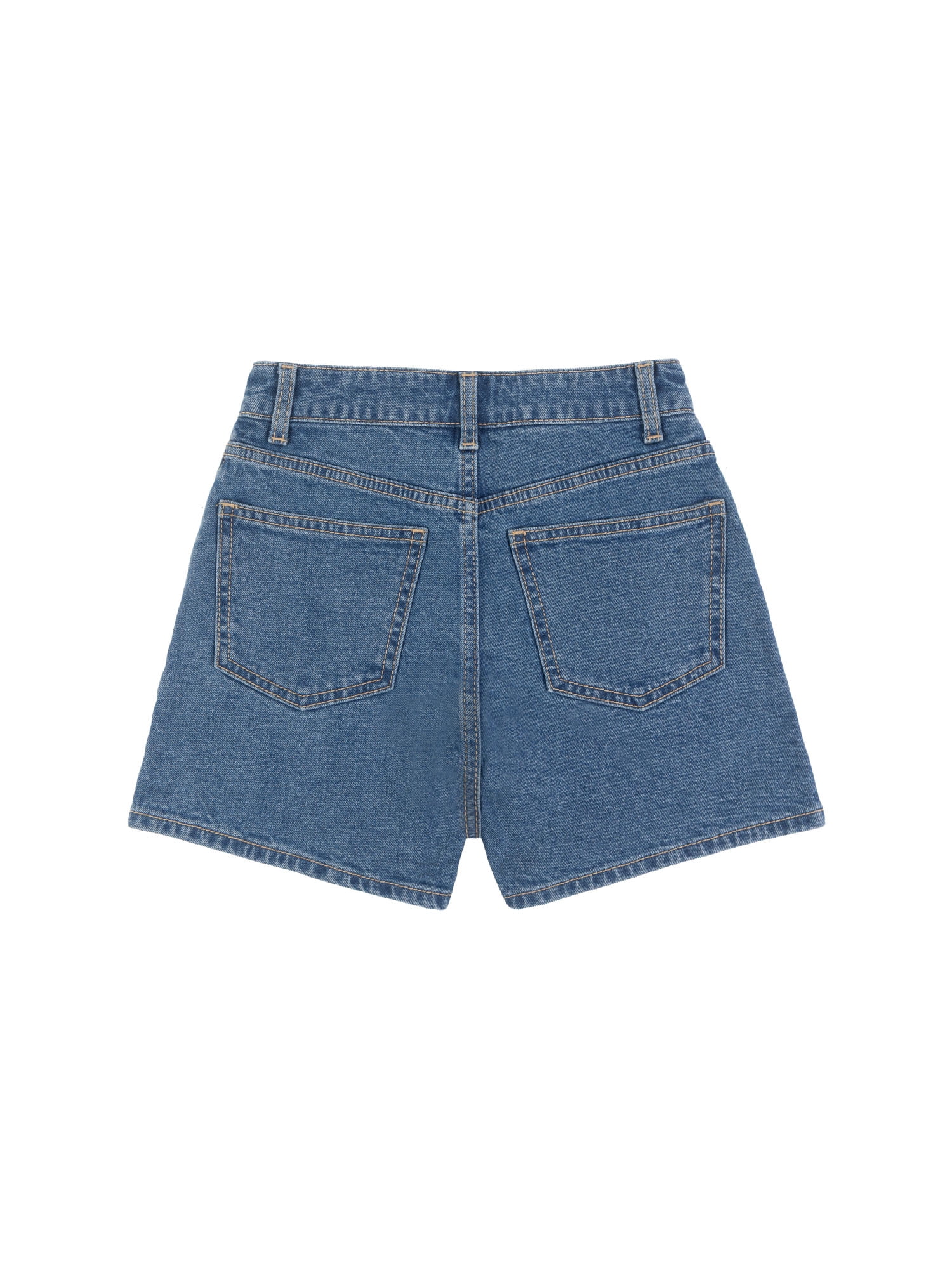 Wonder Nation Girls Baggy Denim Shorts, Size 5-18