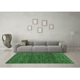 thumbnail image 3 of Ahgly Company Indoor Round Abstract Emerald Green Modern Area Rugs, 6' Round, 3 of 4