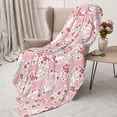thumbnail image 3 of Gaeub with red Easter eggs Print Flannel Throw Blanket, Home Fleece Throw Blanket for Couch or Bed,Decorative Blankets,Lightweight Fuzzy Flannel Blanket-40"x30", 3 of 6
