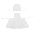 thumbnail image 2 of Baby Cook Cloth  Baby Photograph Cloth  Baby Cook Photograph Cloth  Baby Photography Cloth Kids Photography Newborn 100Day White Little Baby Cook Photograph Cloth With Hat Set ANGGREK Baby Photograph Cloth, 2 of 8